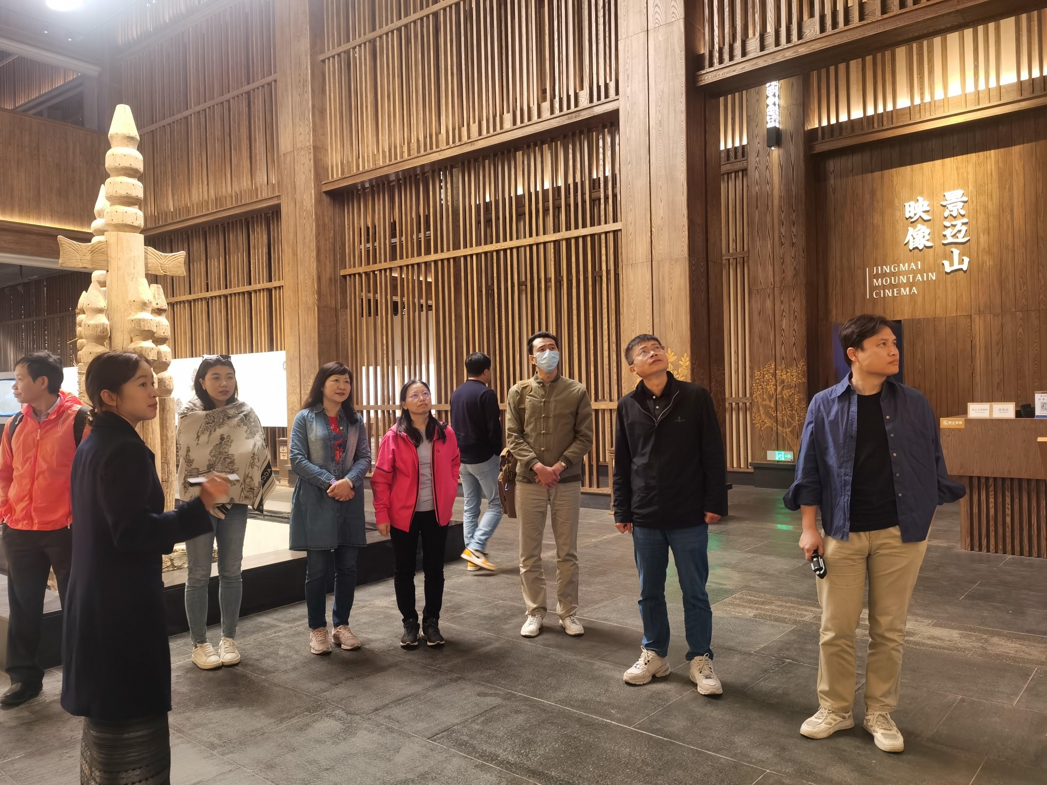 实地调研景迈山古茶林文化申遗展览馆